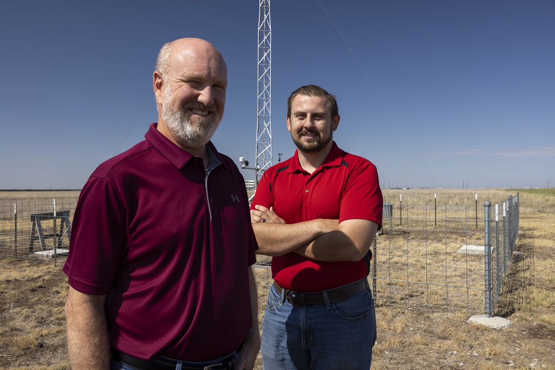 Meteorologists Steve Kersh and Corbin Voges combined have decades of local weather expertise. Photo by Adam Baker. Meteorologists Steve Kersh and Corbin Voges