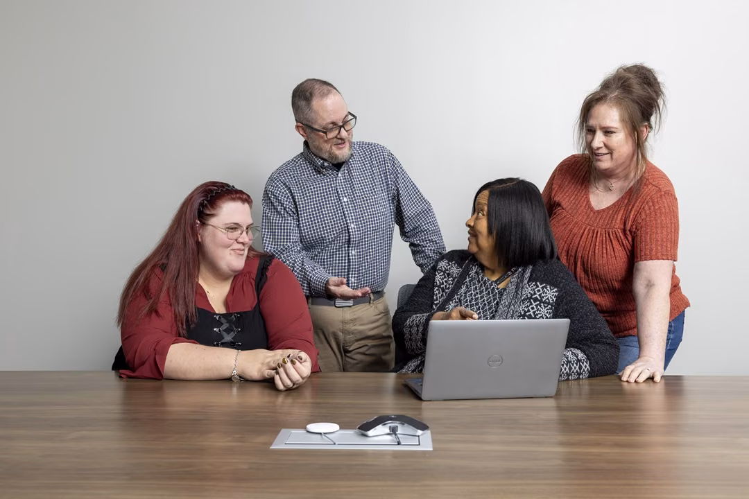 Pictured left to right: Burkleigh Hund, Tuck Traynor, Juareen Green, and Roberta Brown